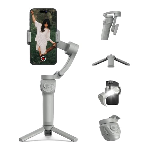 Phone Gimbal Stabilizer 3-Axis Foldable Gimbal for Video Recording with Face Trakcing TikTok YouTube Vlog Stabilizer for Android and iPhone 15/15 Pro Max/14/14 Pro