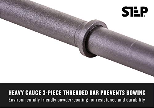 Club Quality 4-Weight Deluxe Barbell Set (includes the bar) by Step Fitness