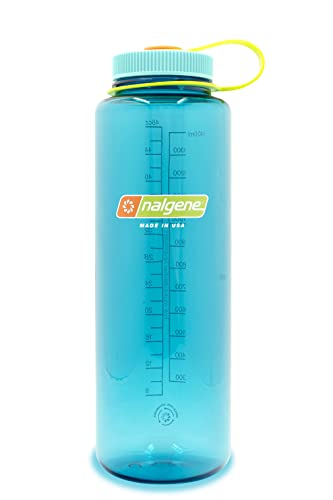 Nalgene Sustain Tritan BPA-Free Water Bottle Made with Material Derived from 50% Plastic Waste, 32 OZ, Wide Mouth