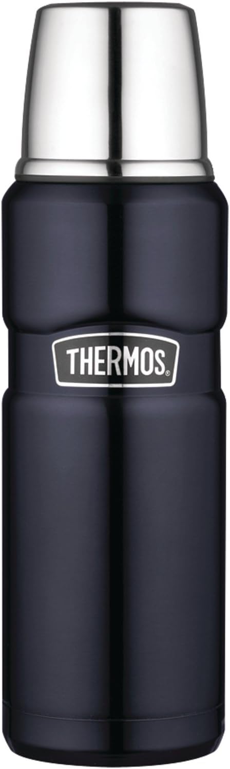 THERMOS Stainless King Vacuum-Insulated Compact Bottle, 16 Ounce, Midnight Blue