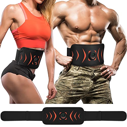 ABS Stimulator, Abdominal Toning Belt Portable Muscle Toner Waist Trainer Fitness Trimmer Workout Equipment for Home