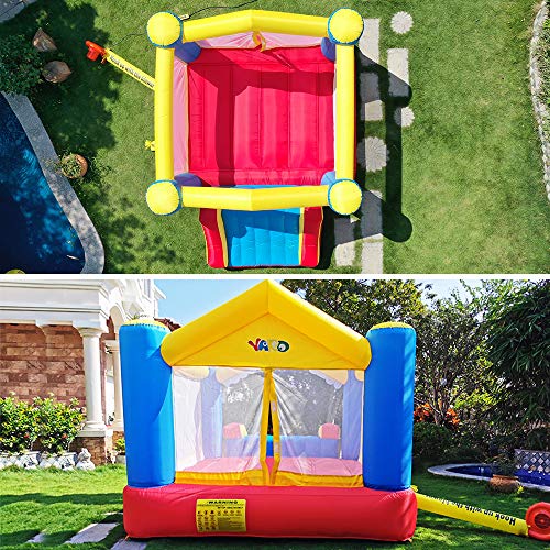 YARD Bounce House Inflatable Bounce House with Slide 12 ft x 9 ft x 8 ft H, Jumping Bouncing House Jump Slide Dunk Playhouse with Air