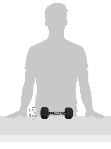 CAP Barbell Coated Hex Dumbbell Weights, Single