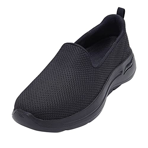 Women's Walking Shoes Slip On - Leisure Breathable Mesh Outdoor Fitness Running Sport Sneakers