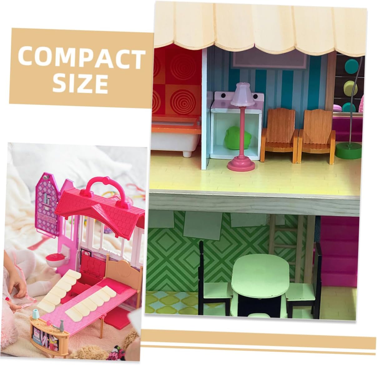 24pcs Dollhouse Tiles Miniature Roof Tile Decor Doll House Roof Tile Model Miniature Roof Tile Model Miniature House Furniture Mini Roof Tile Mini Wood Roof Tile Pretend Play