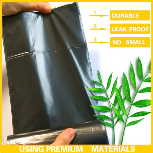 7 to 8 Gallon Trash Bag, Medium Garbage Bags, 30 Liter Black Garbage Bags, 100 Count