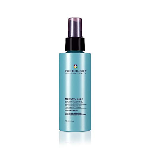 Pureology Strength Cure Miracle Filler | For Damaged, Color-Treated Hair | Repairing Heat Protectant Spray | Sulfate-Free | Vegan