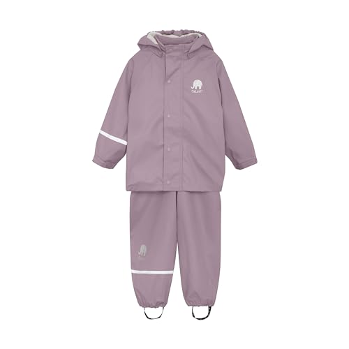 Kids Rain and Snow Suit for Boys Girls with Detachable Hood, Waterproof Raincoat and Pants - Ideal for Rain and Snow