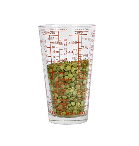 Kolder Multi-Purpose Liquid and Dry Measuring Cup, 16-Ounce, Black Print