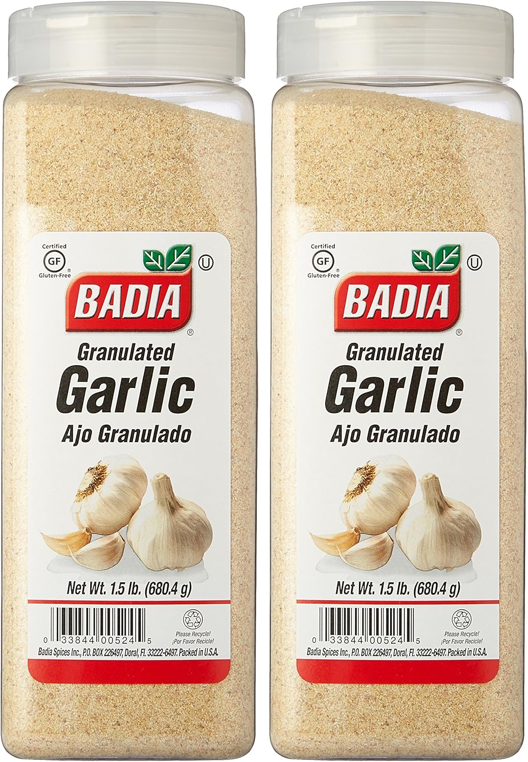 Badia Garlic Granulated 1.5 lbs Pack of 2