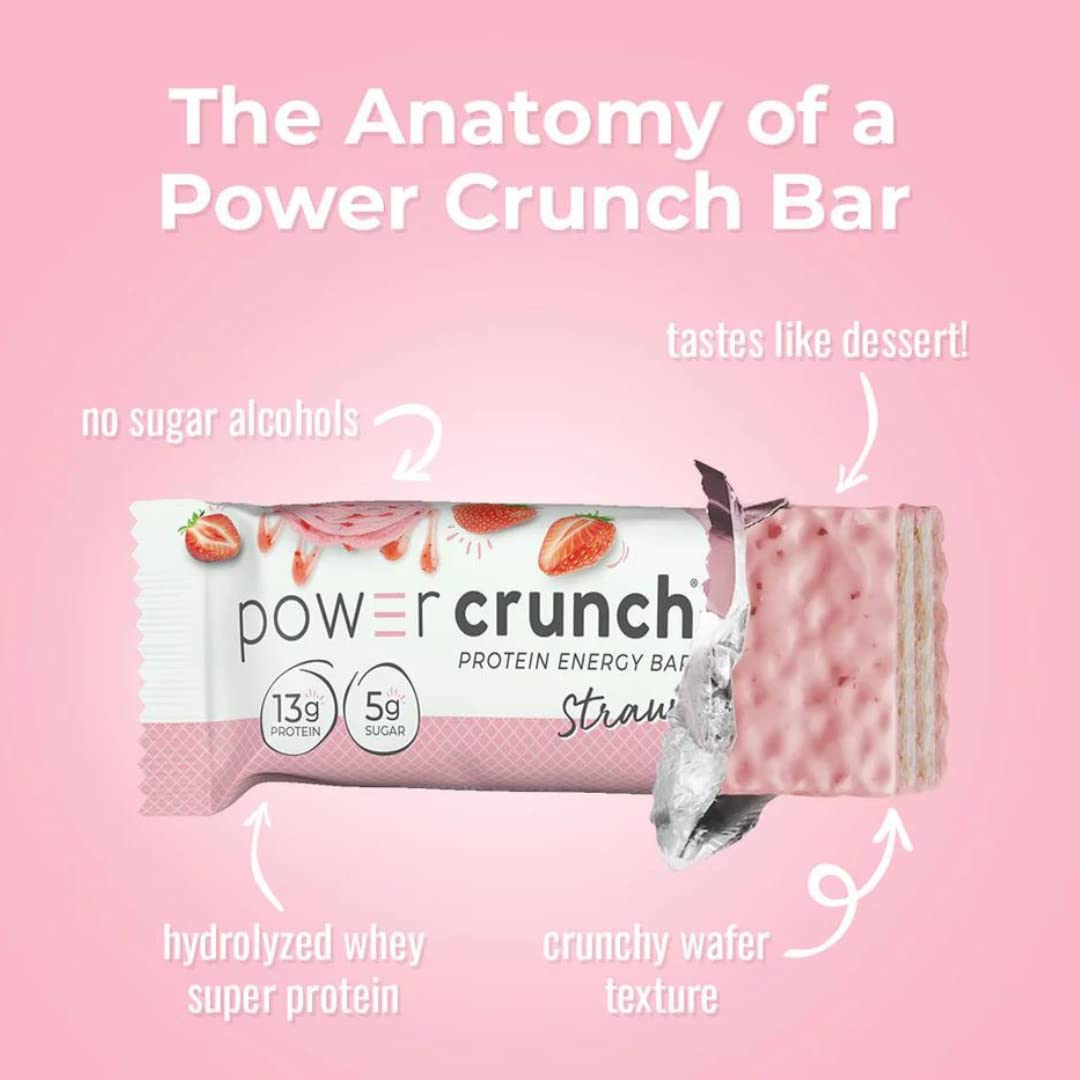 Power Crunch Whey Protein Bars, Variety Sampler Pack - 10 Flavors 1.4 Ounce Bars (10 Count) By Veher
