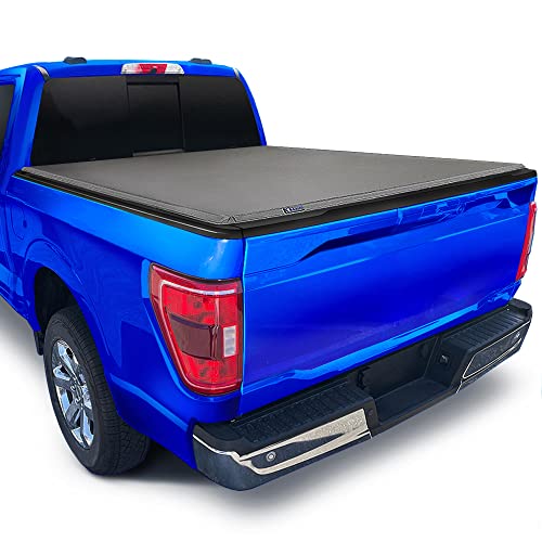 Tyger Auto T1 Soft Roll-up Truck Bed Tonneau Cover Compatible with 2017-2024 Ford F-250 F-350 Super Duty | 6.75' (82