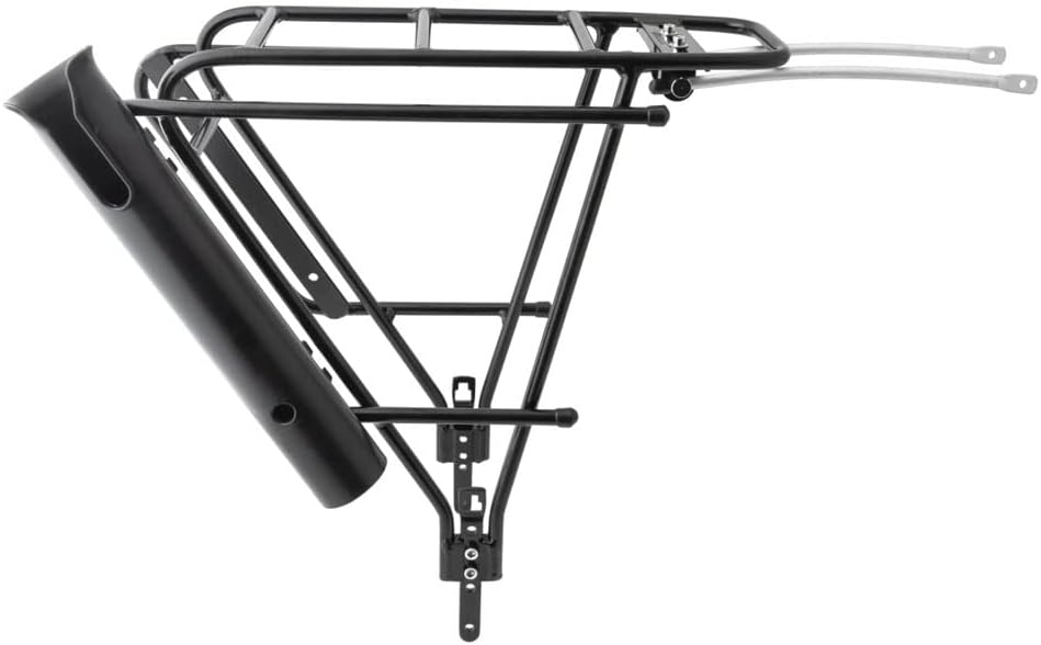 Sunlite Ramblin Rod Rear Bicycle Rack in Alloy - Universal Design - JPA1232T