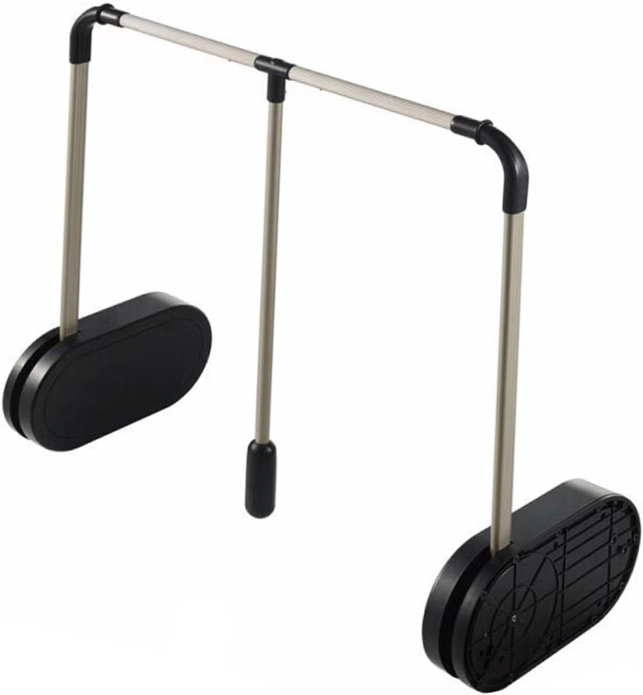 Pull Down Closet Rod,Bedroom Space Saving Large Extendable Cloth Hanger,Adjustable Width with Aluminium Rod, for Wardrobe Closet Cloakroom Cupboard