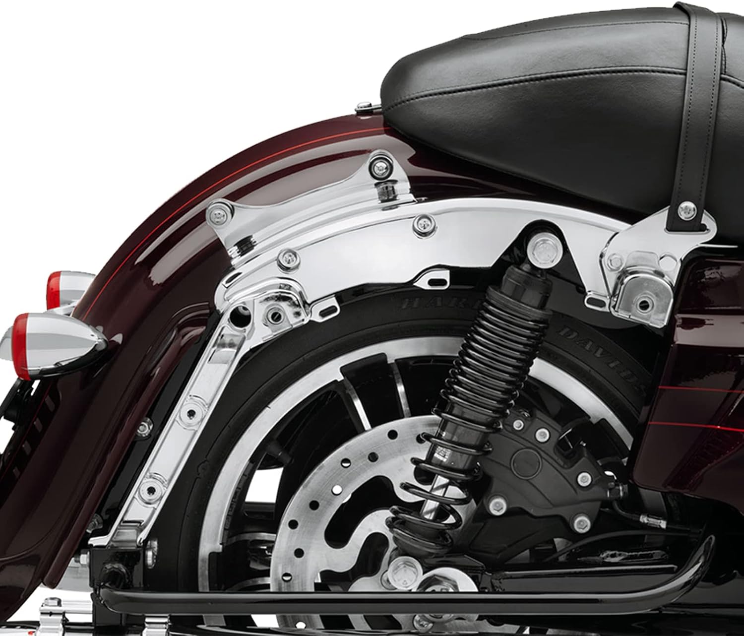 Two-Up Luggage Rack Tour Pak Rack with Docking Hardware Kit Compatible with 2014-UP Harley Touring Road King Electra Road Street Glide