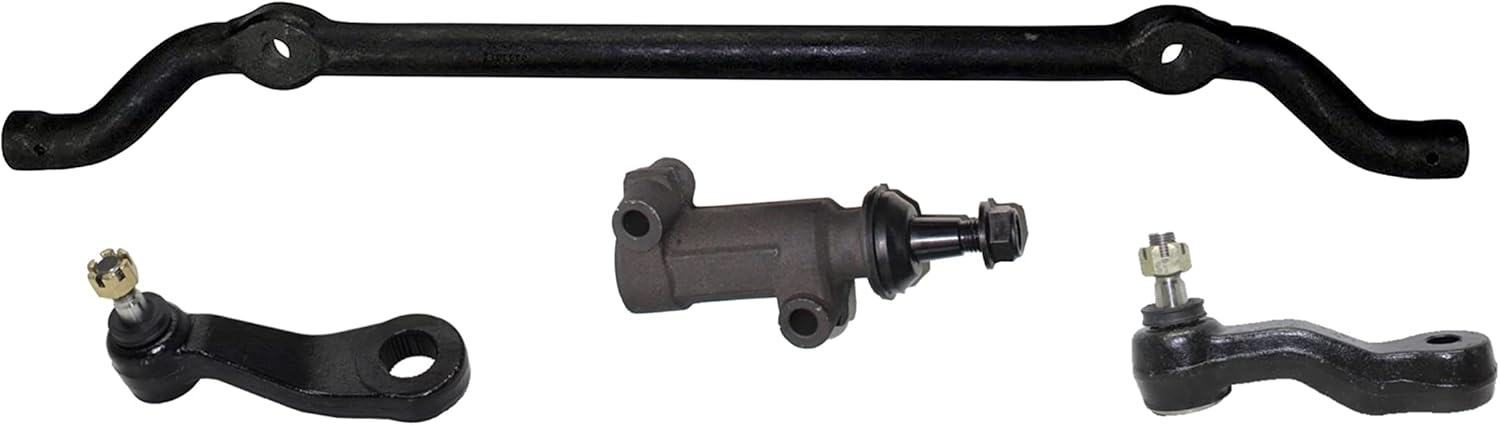 PartsW- 18 Pc Suspension Kit Upper Control Arms and Ball Joints Assembly Sway Bars & Idler Arms Inner & Outer Tie Rod Ends Lower Ball Joints, Pitman Arm 4 Grooves Center Link