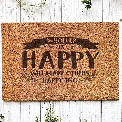 You Will Forever Be My Always Inspired Front Porch Door Mat, Coir Doormat, Basic Welcome Mat, Housewarming Gift, Closing Gift, Farmhouse/Everyday Doormat Neutral Decor.