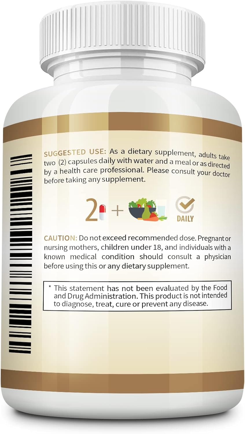 Maitake Mushroom Supplement - 120 Veg. Capsules with Grifola Frondosa Mushrooms