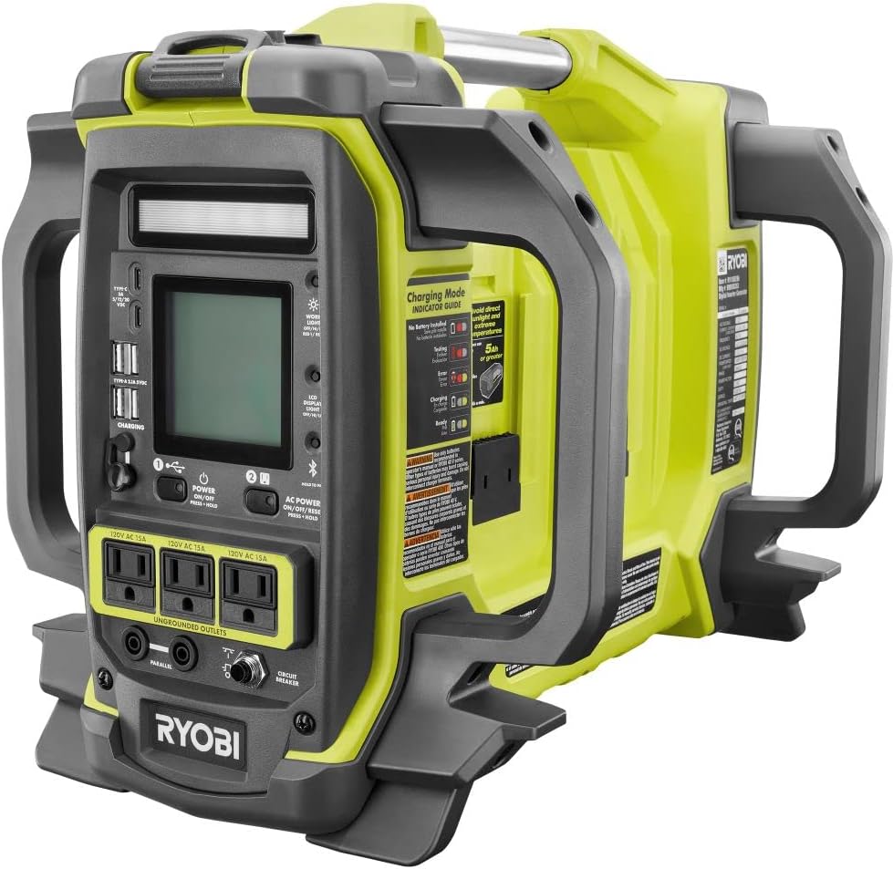 RYOBI 40V 1800-Watt Portable Battery Power Station Inverter Generator (Tool ONLY- Batteries NOT Included)