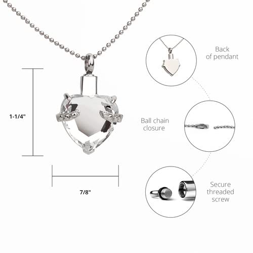 Perfect Memorials Hold My Heart Cremation Jewelry