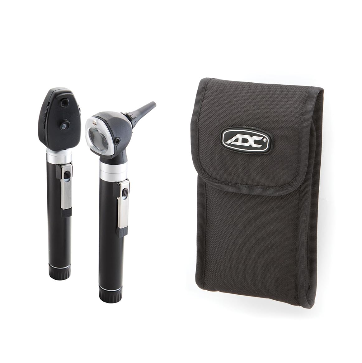 ADC 5110NS Diagnostix 2.5v Pocket Otoscope/Ophthalmoscope Set, Soft Case, Xenon, Black