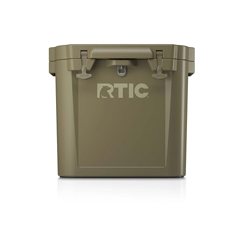 RTIC 45 QT Wheeled Ultra-Tough Cooler Hard Insulated Portable Ice Chest Box for Beach, Drink, Beverage, Camping, Picnic, Fishing, Boat, Barbecue, Rotomolded Construction