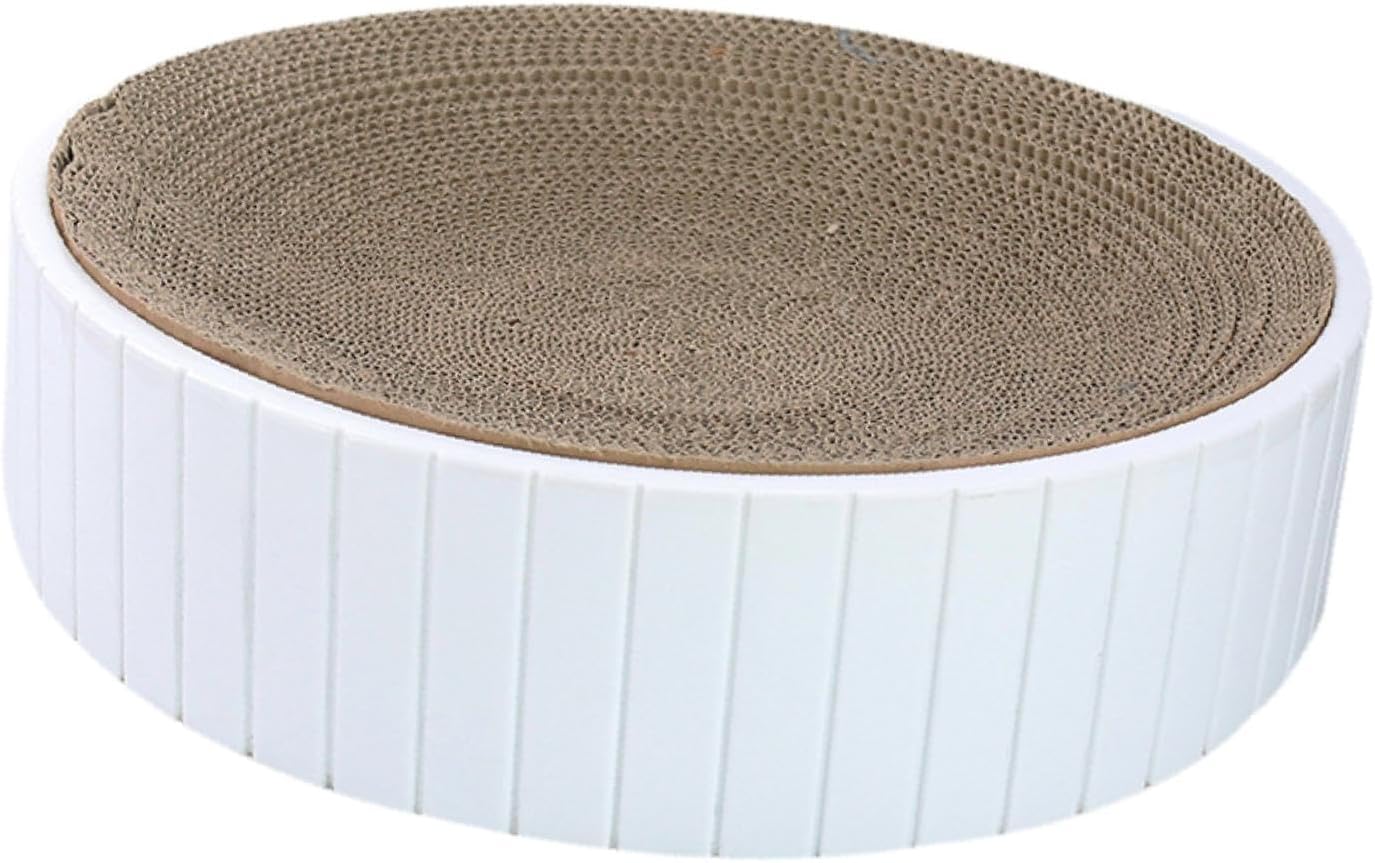 Cats Scratcher Bowl Training Toy House Grinding Claw Interactive Scratch Pad Nest Scratching Lounge Bed for Indoor Cats Kitty