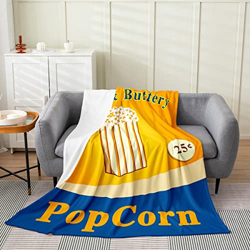 Kids Movie Theater Decor Plush Throw Blanket, Throw 50