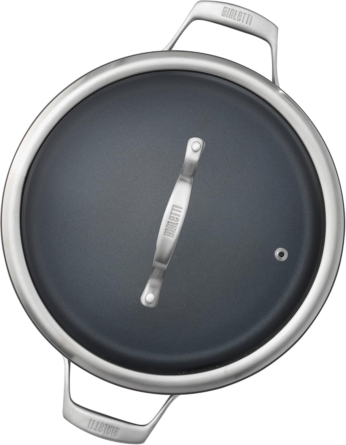 Bialetti Sapphire Hard Anodized Nonstick 10-Piece Oven-Safe Cookware Set, Gray - 10-Piece Set, Hard Anodized Aluminum, Nanotec-Infused Nonstick Surface, Stainless Steel Handles, Versatile, Oven-Safe