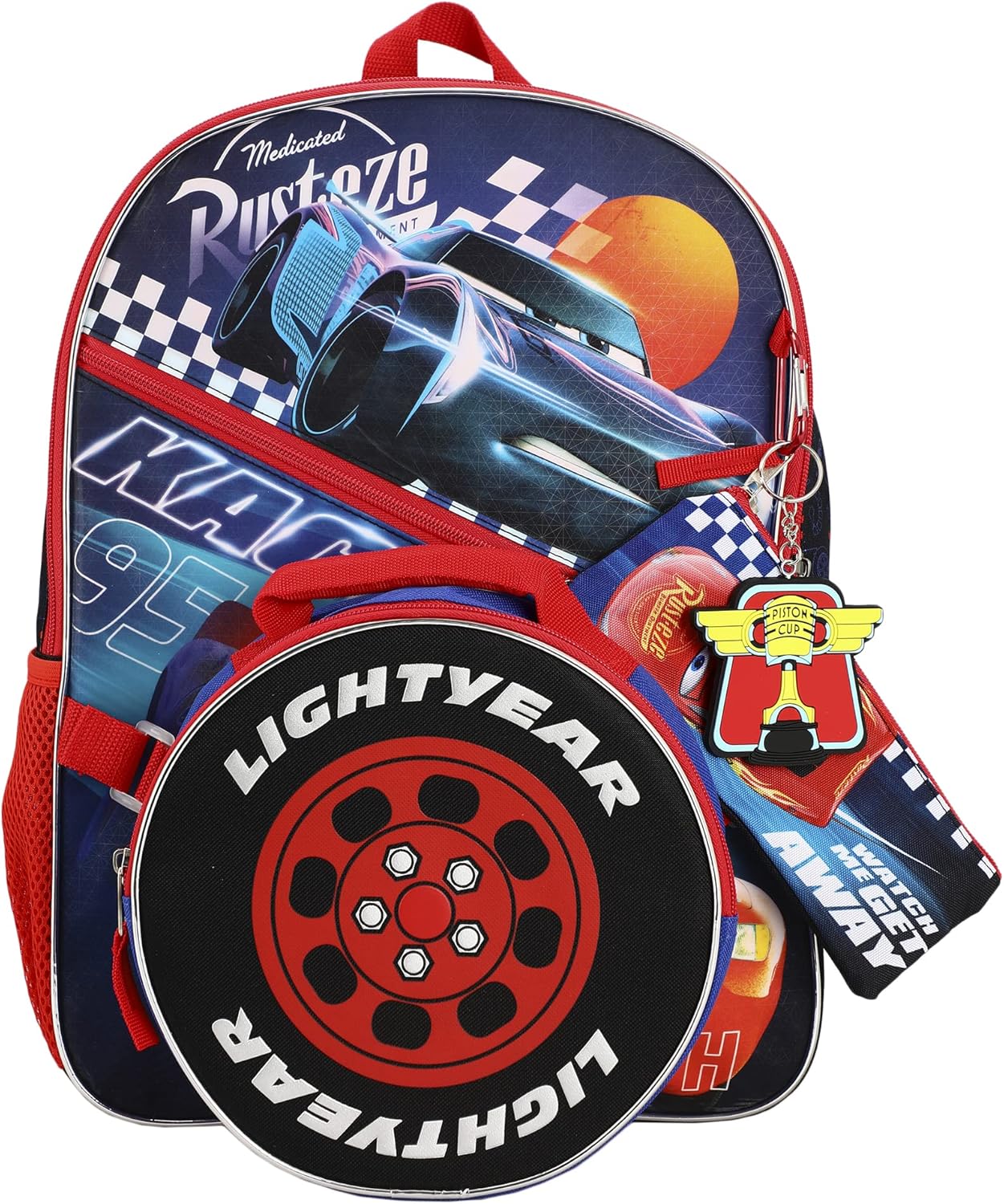 Bioworld Pixar Cars 3 Jackson Storm 5-Piece Backpack Set