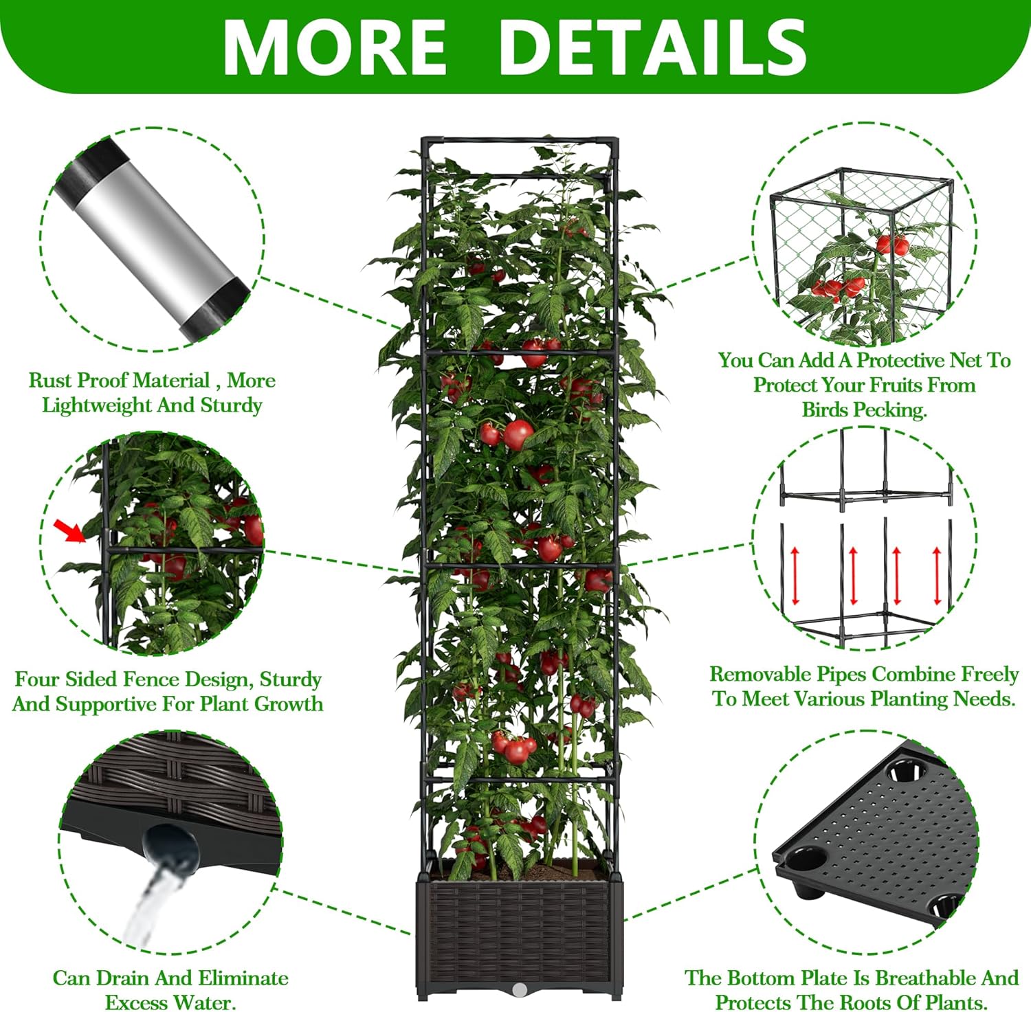 Garden Tomato Planter Box, 16.9