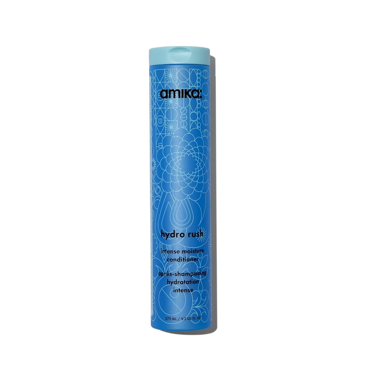 Amika intense bond repair mask hydro rush intense moisture conditioner with hyaluronic acid, 275ml