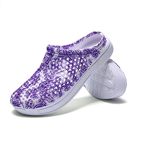 Womens Summer Breathable Mesh Slippers Lightweight Mesh Clog Quick Drying Garden Shoes Footwear Anti-Slip Shoes