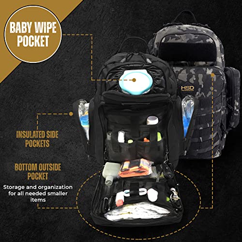 HighSpeedDaddy Baby Diaper Backpack - Military-Grade, Waterproof Men's Backpack - Baby Diaper Travel Bag for Dads & Moms