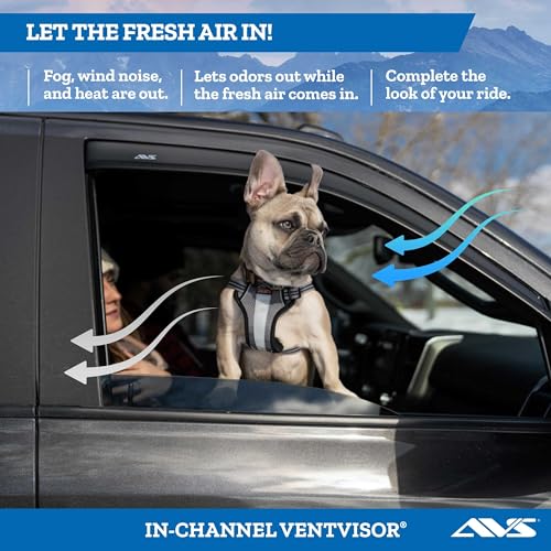 Auto Ventshade [AVS] Outside Mount Ventvisor/Rain Guards | Fits 2024 Toyota Tacoma, Smoke - 4 pcs. | 94270