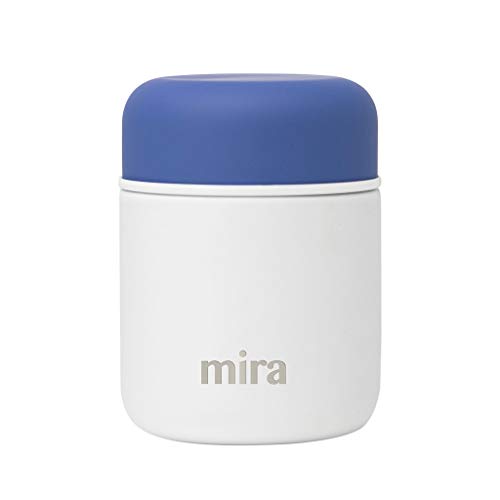 MIRA 9oz Insulated Food Jar Thermos for Hot Food & Soup, Compact Stainless Steel Vacuum Lunch Container - Pink