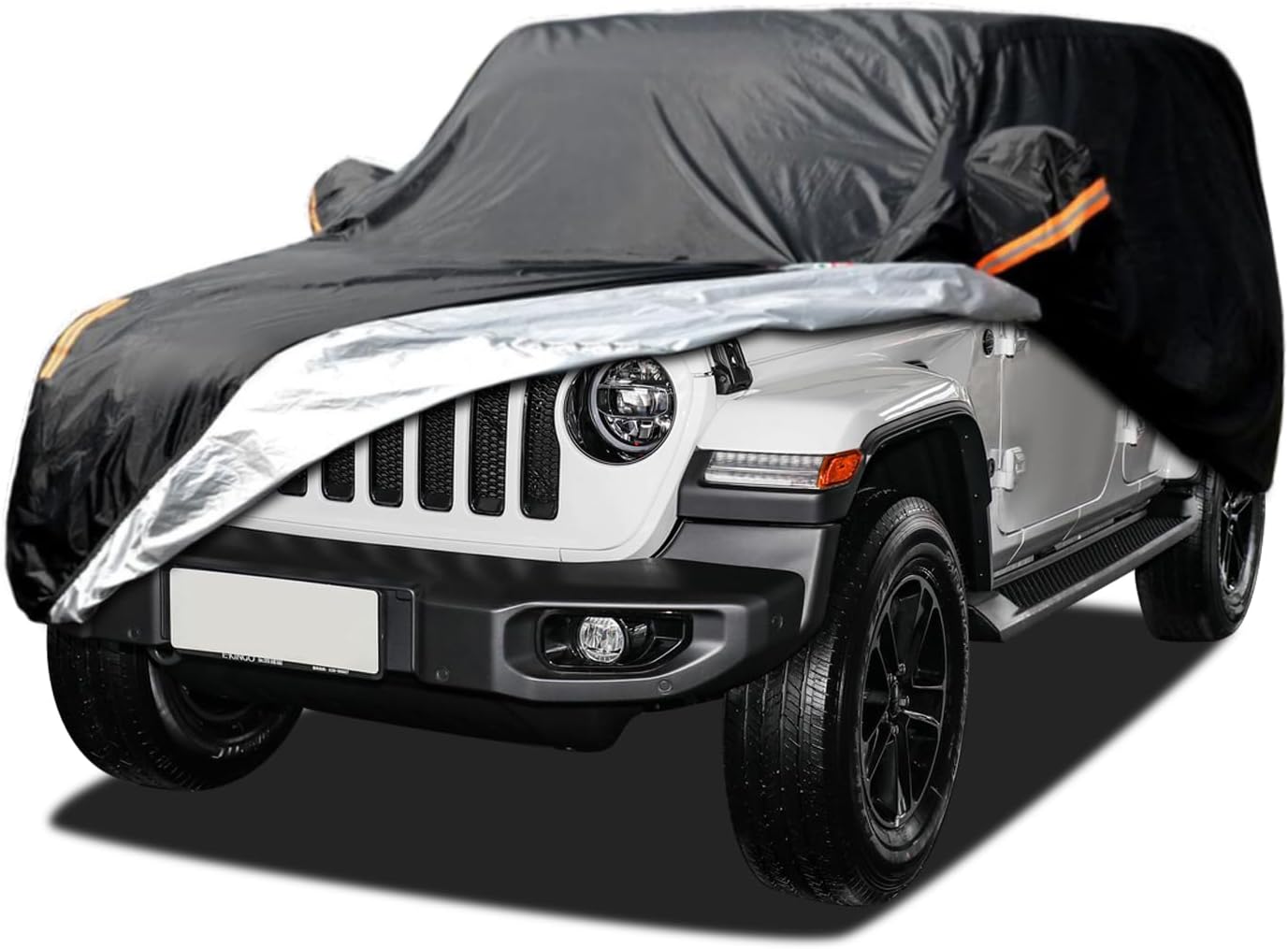Jeep Wrangler Cover Waterproof 2 Door, All Weather for Jeep Rain Cover for Automobiles, Outdoor Full Exterior for Jeep Covers Fits JK JL TJ YJ CJ