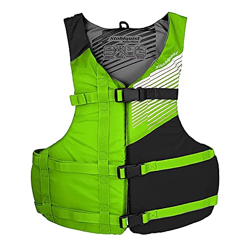 Fit Unisex Adult Life Jacket PFD - Coast Guard Approved, Easily Adjustable for Full Mobility, Lightweight, PVC Free | Universal and Oversize