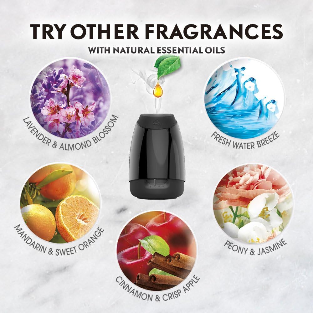 Air Wick Essential Oils Diffuser Mist Refill, Cinnamon and Crisp Apple, 1ct, Air Freshener (RAC98553)