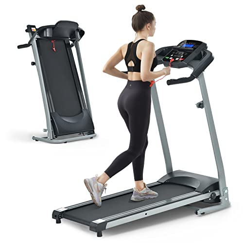 Treadmill, Foldable Treadmill with 250 LBS Capacity, Portable Folding Treadmill with Preset Programs, 2.5 HP Compact Treadmill for Home Small Space