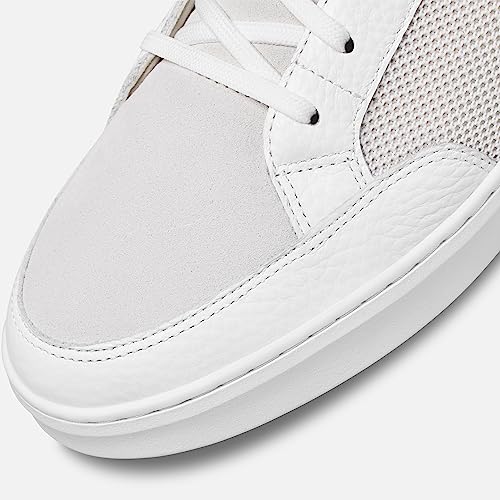 TRUE Linkswear FS-02 Mixed Media, Men's Golf Shoes, Premium Full Grain Leather & Durable Nubuck Suede Paneling, Water Resistant