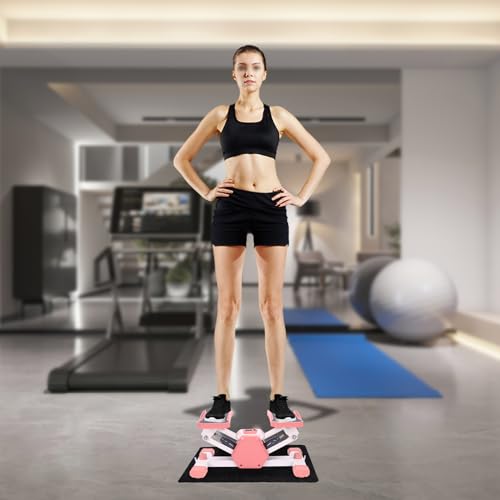 Portable Mini Stepper & Stair Climber Machine Kit with Resistance Bands and Anti-Slip Pad, Leg Exercise Equipment,Home Workout Equipment for Fit or Enhance Their Health