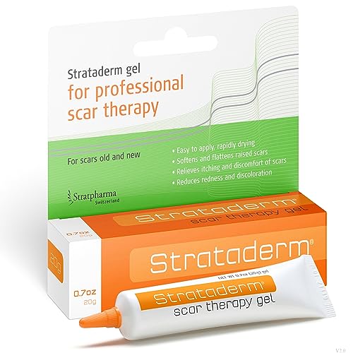 Strataderm Professional Scar Therapy Gel | Old and New Scars from General Surgery, Trauma, Wounds, Burns, Bites, Acne & Skin Disease | Reduces Redness, Discoloration, Discomfort & Itch | 20g (0.7oz)