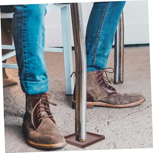 Veemoon 8 Pcs Furniture Mat Household Furniture Leg Pads Square Furniture Leg Pads Non-Slip Furniture Coasters Anti-Skid Chair Wheel Stopper Multi-Function Chair Wheel Stopper Bed Supplies