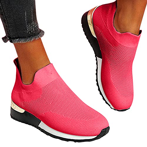 Arthritis Sneakers for Women Men Comfortable Arch Support Shoes Casual Slip On High Top Mesh Shoes Breathable Running Walking Shoes Travel Basketball Tennis Athletic Shoes