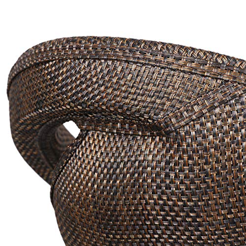 ZENY Set of 2 Adjustable Bar Stools, Pub Swivel Barstool Chairs with Back, Pub Kitchen Counter Height Modern Patio Barstool