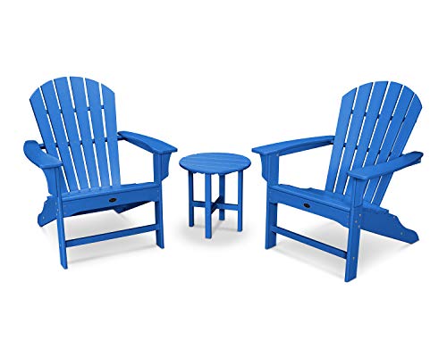 Trex Outdoor Furniture Yacht Club 3-Piece Shellback Adirondack Chair Set with Side Table