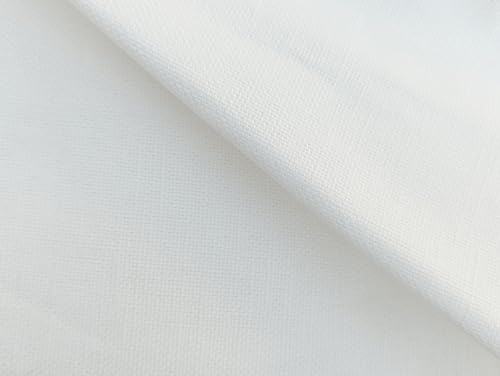 100% European Linen Cotton Slipcover, Compatible with IKEA Henriksdal Dining Chair, Solid White - Set of 2