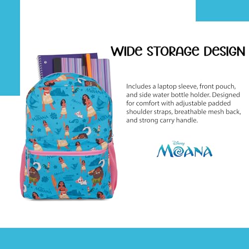 Disney Cars Lightning McQueen Allover Backpack - Lightning McQueen, Mater, Doc Hudson Backpack - Officially Licenced School Bookbag (Red)