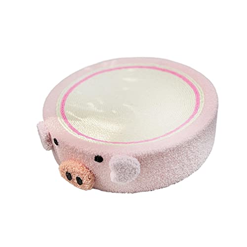 Cats Scratcher Bowl Scratcher Board Couch Mat Scratching Board Scratching Lounge Bed Scratch Pad Nest for Sleeping, Kitten, Resting, Kitty, Pink Pig